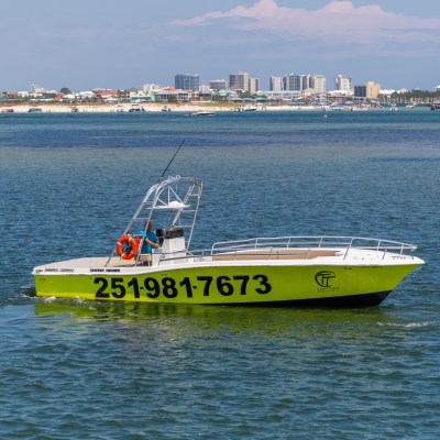 a small boat in a body of water