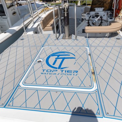 a boat sitting on top of a table